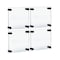 Azar Displays Floating Acrylic Gallery Wall Frames W/ Blk Stand Off Caps, Graphic Size:6x6in, Overall Size:9x9in, 4PK 105509-BLK-4PK - alternate 1